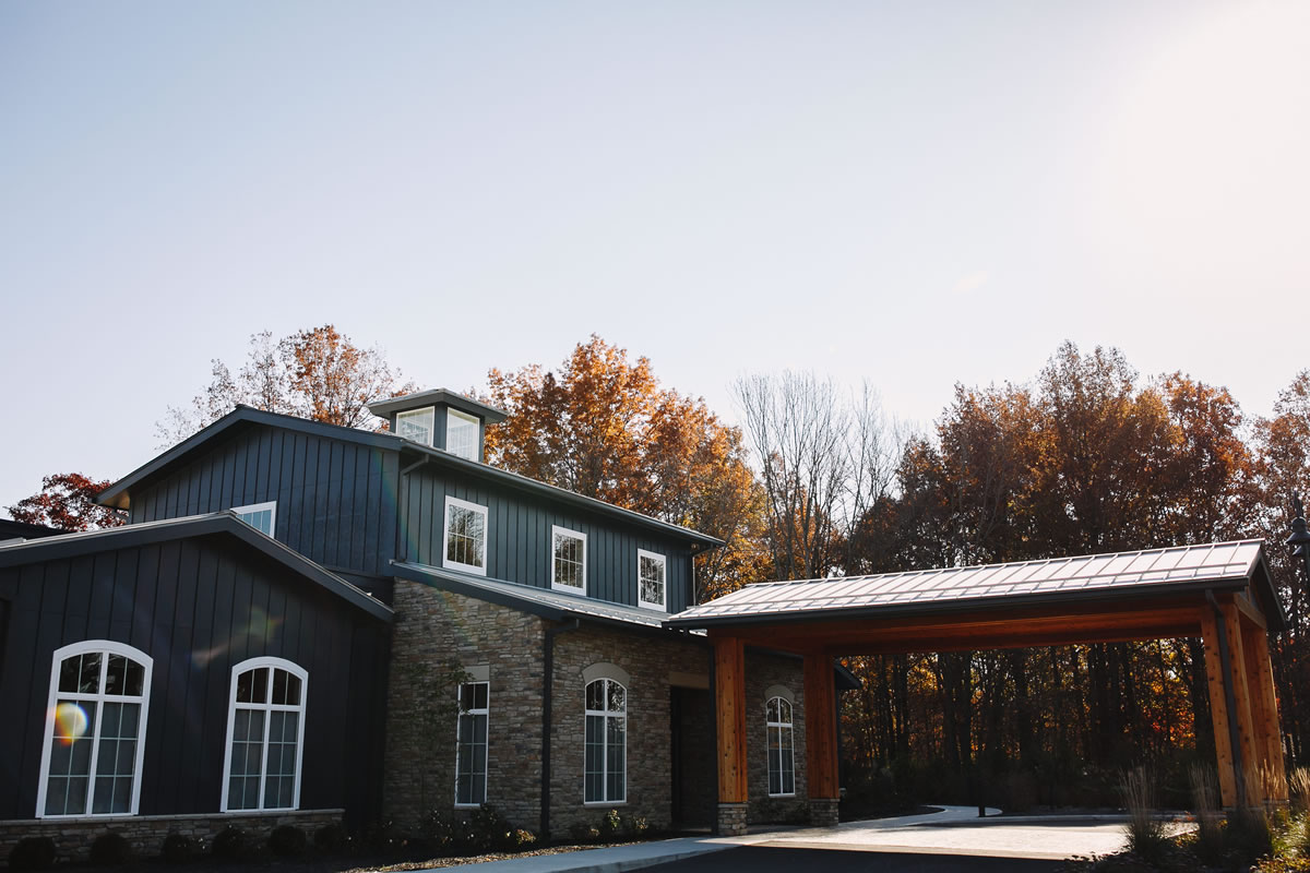 The exterior of The Estate at New Albany