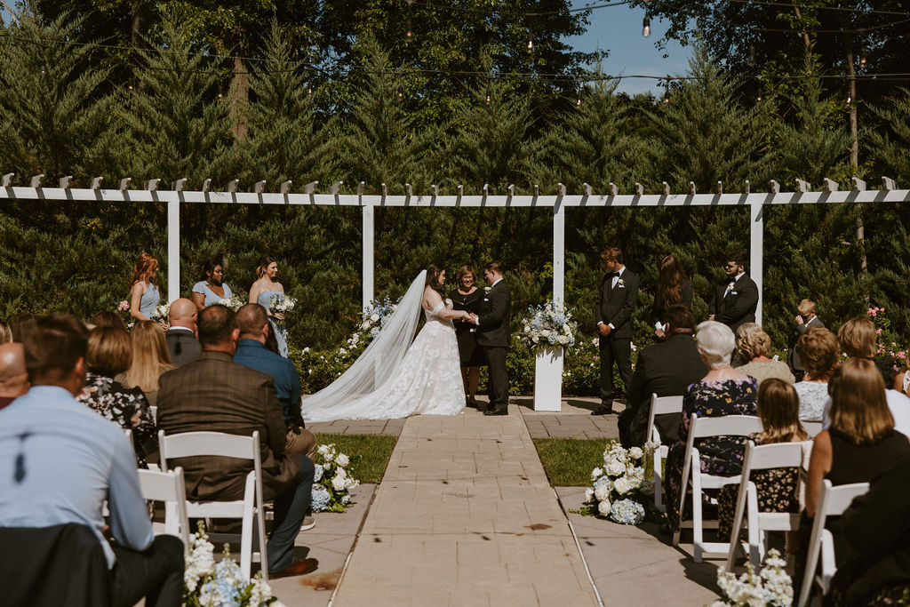Outdoor Wedding Ceremony at The Estate- Photo by Abby Julie Ann Photography